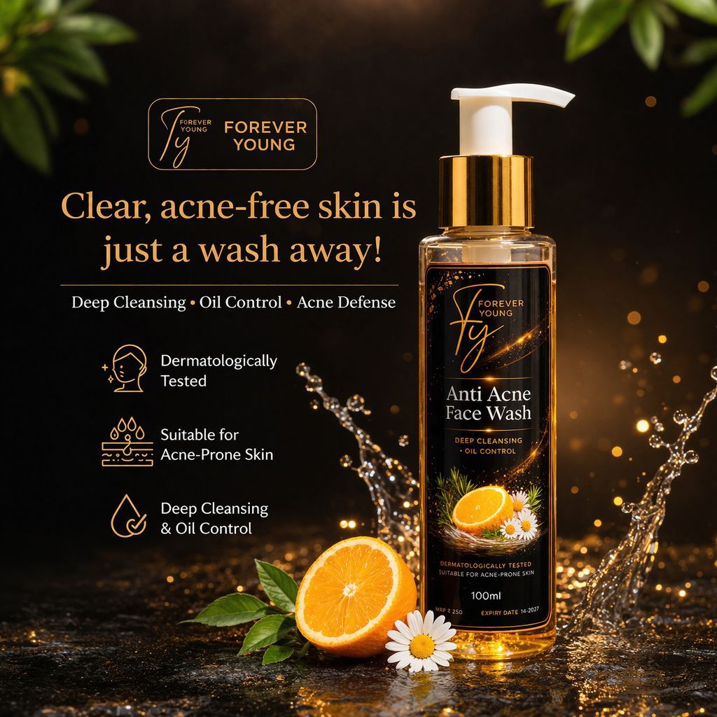 Anti Acne Face Wash (100ml) | Forever Young - Alternate View